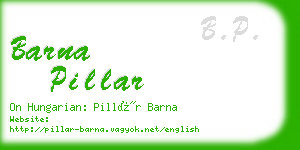 barna pillar business card